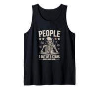 People 1 Out of 5 Stars Would Avoid Again Skeleton Tank Top