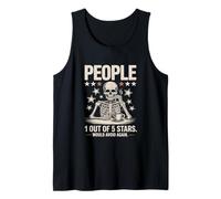 People 1 Out of 5 Stars Would Avoid Again Skeleton Tank Top