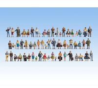 NOCH® Mega Savings Set Figures, Hand-Painted Model Train Figures, Ideal For