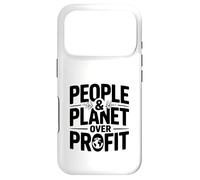 People and Planet Over Profit Eco-Friendly Statement Case for iPhone 17 Pro