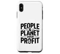 People and Planet Over Profit Eco-Friendly Statement Case for iPhone XS Max