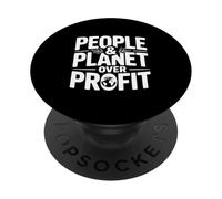 People and Planet Over Profit Eco-Friendly Statement PopSockets Adhesive PopGrip