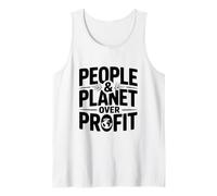 People and Planet Over Profit Eco-Friendly Statement Tank Top
