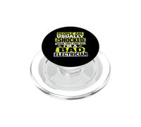 People Are Shocked I'm A Bad Electrician Funny PopSockets PopGrip for MagSafe