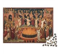 People Dancing Around A Fire, Medieval Style Rätsel Für Erwachsene || 1000pcs (75x50cm) Puzzles Lernspiele Home Decor Puzzles