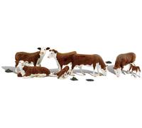 Woodland Scenic Hereford Cows H0 Scale Model Railways
