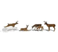 OO/HO Gauge Deers (5) Woodland scenics A1884