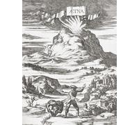 People fleeing an eruption of Mt. Etna volcano Sicily Italy. From a 17th century print. Poster Print by Ken Welsh (12 x 16)
