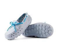 People Footwear Senna Kids Water-Friendly Slip-On Loafers, Easy On & Off, Polar Grey/Daydream Blue, 7 Little Kid