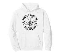 People Give Me The Creeps Funny Skeleton Halloween Pullover Hoodie