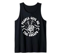 People Give Me The Creeps Funny Skeleton Halloween Tank Top