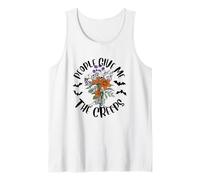 People Give Me The Creeps Halloween Skeleton Skulls Party Tank Top