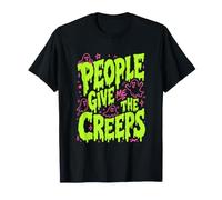 People Give Me The Creeps Introvert Women's Girls Halloween T-Shirt