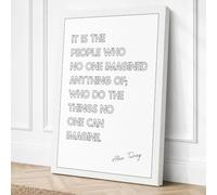 People Imagined Nothing Canvas Wall Art Print 30x20 Inch (76 x 51 cm)