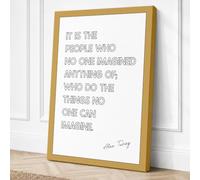 People Imagined Nothing Canvas Wall Art Print 36x24 Inch (91 x 61 cm)
