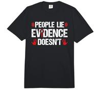 People Lie Evidence Doesn't Forensic Expert Red Comfort Colors Adult Heavyweight T-Shirt