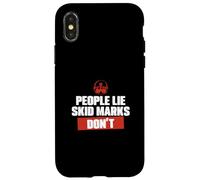 People Lie Skid Marks Doesn't Funny Highway Patrol Officer Case for iPhone X/XS