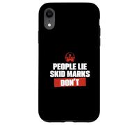 People Lie Skid Marks Doesn't Funny Highway Patrol Officer Case for iPhone XR