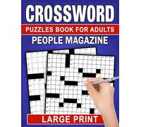 People Magazine Crossword Puzzles Book For Adults: Large Print Engaging Puzzles, Sharpen Your Mind and Relax Your Brain, Easy on the Eyes (Gifts for Men & Women)