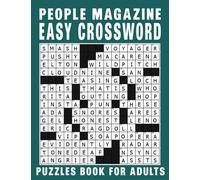 People magazine Easy Crossword Puzzles Book For Adults: A Curated Collection of Intellectual Crossword Challenges for Adult Word Connoisseurs