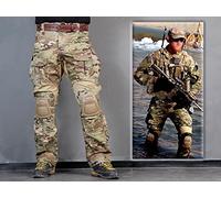 People Military Paintball War Game Trousers Combat Gen3 Tactical Pants with Knee Pads Multicam MC, multicam