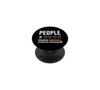 People One Star Rating Absolute Nightmare Graphic T-Shirt PopSockets Adhesive PopGrip