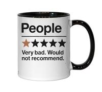 People One Star Rating Very Bad Would Not Recommend Ceramic Tea Coffee Mug Black