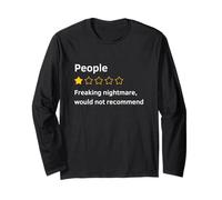 People One Star Total Nightmare Would Not Recommend Funny Long Sleeve T-Shirt