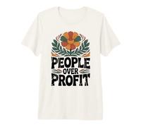 People Over Profit Activism Social Justice Message Premium T-Shirt