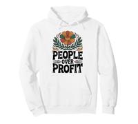 People Over Profit Activism Social Justice Message Pullover Hoodie