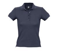 People Pique Short-Sleeved Polo Shirt SOL'S Navy S