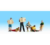 People Reading OO/HO gauge Figures Set Noch 15575