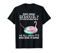 People Should Stop Expecting Normal From Me Funny Flamingo T-Shirt