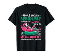 People Should Stop Expecting Normal from Me Funny Flamingo T-Shirt