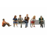 People Sitting - N Scale (6 pieces) Woodland scenics A2129