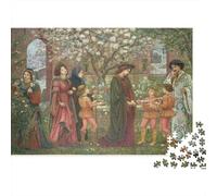 People Stood in Front of A Tree Full of Flowers.Jigsaw Puzzles 1000 Pieces for Adults Puzzle Educational Games