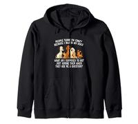 People Think I'm Crazy Because I Talk To My Dogs - Dog Lover Zip Hoodie