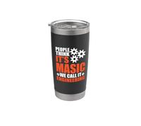 People Think It's Magic We Call It Engineering Engineer Stainless Steel Insulated Tumbler