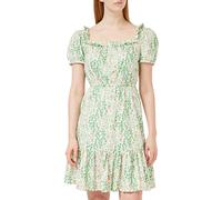 People Tree Women's V&A Harebell Short Dress in Multi on Pristine (Multi Coloured), 100% Organic Certified Cotton, Size 8