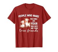 People who Make You Smile on Your Bad Days are True Friends T-Shirt