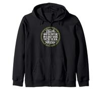 People Who Tolerate Me Are The Real Heroes Sassy Quotes Zip Hoodie