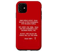 People Will Let You Down Jesus Wont John 8 59 Matthew 28 20 Case for iPhone 11
