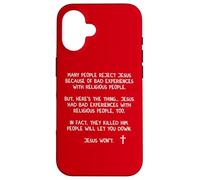 People Will Let You Down Jesus Wont John 8 59 Matthew 28 20 Case for iPhone 16