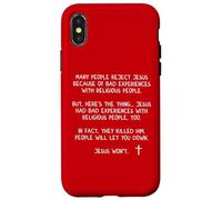People Will Let You Down Jesus Wont John 8 59 Matthew 28 20 Case for iPhone X/XS