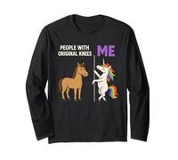 People with Original Knees and Me Unicorn Horse Long Sleeve T-Shirt