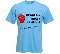 People's Front of Judea Men's T-Shirt (Large, Light Blue)