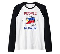 People's Power Philippines Anti Corruption Protest Raglan Baseball Tee