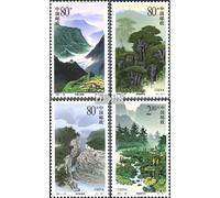 People's Republic of China 3295-3298 (complete.issue.) FDC 2001 Liupan-Mountains (Stamps for collectors) Landscapes