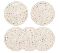 Peosaard 5Pcs Wreath Frame 11.4" Wood Round Wreath Form with Holes DIY Crafts Wood Wreath Decorative Floral Hoop Garland for Christmas Holidays Wreath, Home, Door and Wall Hanging Decor Wreath Frame