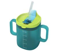 Peosaard Adult Sippy Cup, 260ml Spill-Proof Drinking Cup with Straw & Handle for Elderly